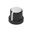 KNOB SERR W/SKIRT 0.236