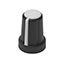 KNOB SERR W/SKIRT 0.236