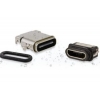 Waterproof micro USB and USB Type-C connectors